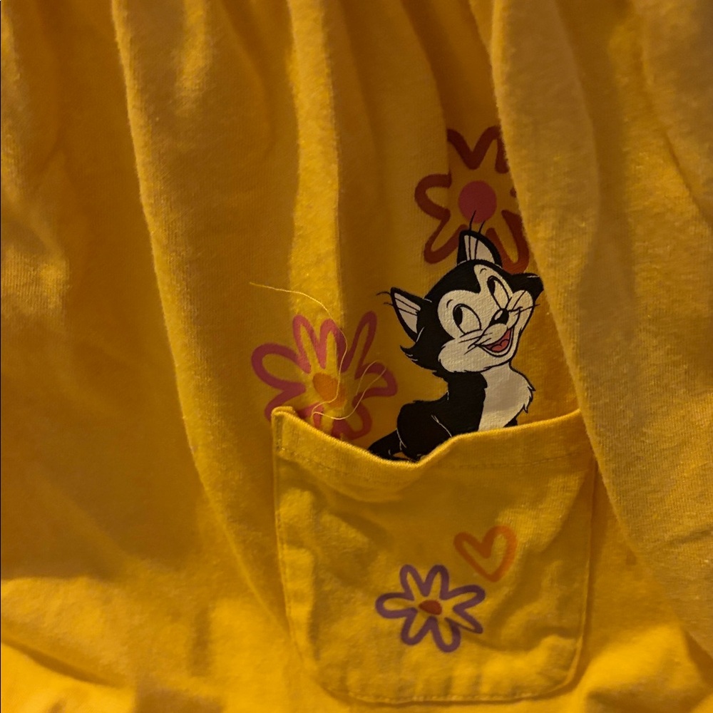 Disney Yellow Dress with Cartoon Characters - Picture 4 of 5